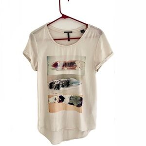 Maison Scotch (Scotch & Soda) feather top Size 2